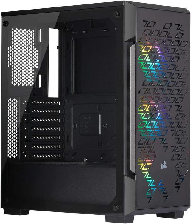 Alt view image 12 of 18 - Corsair iCUE 220T RGB Airflow CC-9011173-WW Black Steel / Plastic / Tempered Glass ATX Mid Tower Computer Case