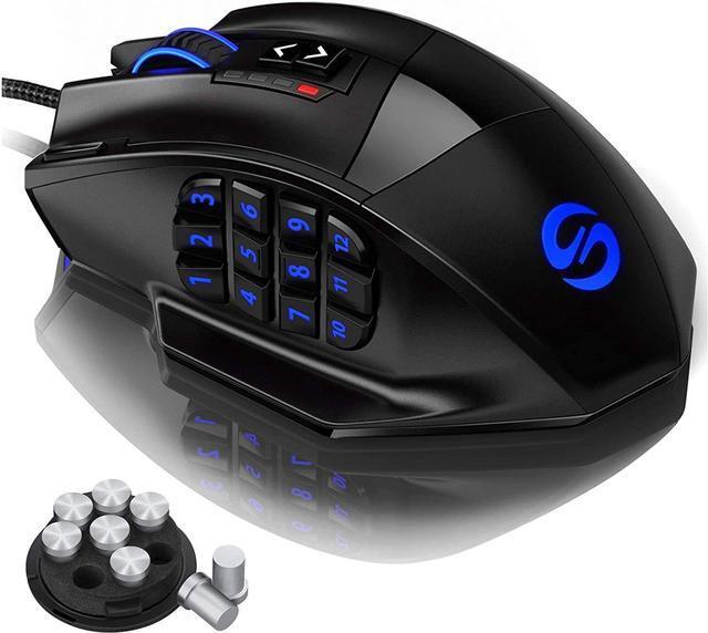 Alt view image 15 of 20 - UtechSmart Venus RGB Gaming Mouse, Wired 16400 DPI High Precision Laser Programmable MMO Computer Gaming Mice