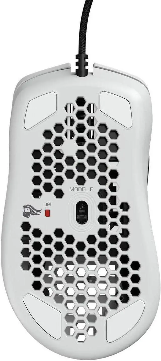 Alt view image 12 of 20 - Glorious Model D Matte White Wired Gaming Mouse