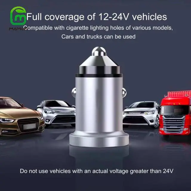 Alt view image 3 of 7 - MAMONCARE USB C Car Charger, 45W iPhone Car Charger Fast Charging [Mini&Metal], AINOPE Fast USB Car Charger Adapter PD30W&QC3.0 Compatible with iPhone 14 Pro Max Plus 13 12