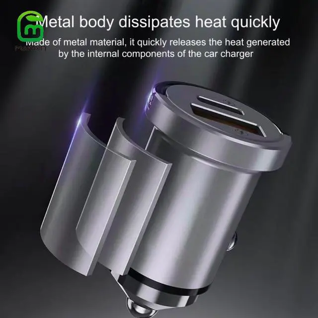 Alt view image 6 of 7 - MAMONCARE USB C Car Charger, 45W iPhone Car Charger Fast Charging [Mini&Metal], AINOPE Fast USB Car Charger Adapter PD30W&QC3.0 Compatible with iPhone 14 Pro Max Plus 13 12