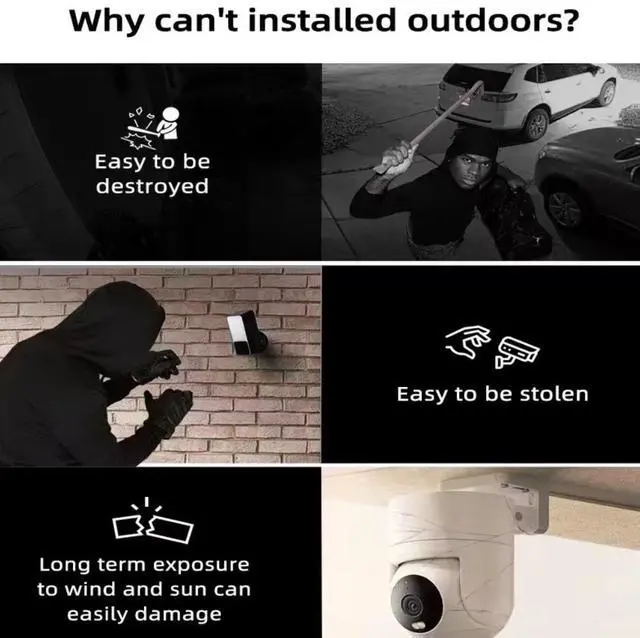 Alt view image 4 of 7 - AI Home Security Window Camera, Baby Monitor Camera, 3MP 1296P Resolution, 110Wide-angle Field of View, 4X Zoom, Al Enhanced Color Night Vision, 2.4G&5G Dual WiFi, Two-way Audio, Works with Alexa