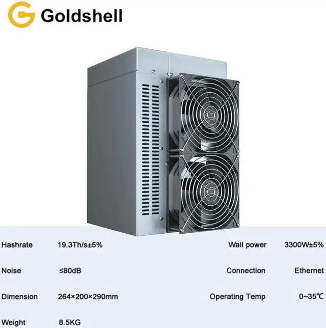 Alt view image 6 of 7 - New Arrival Goldshell CK6 Best Miner For CKB New Upgrade Nervos Network Super Computing Server New Upgrade, 19.3H/s±5% | 3300W±5% | 0.17W/M