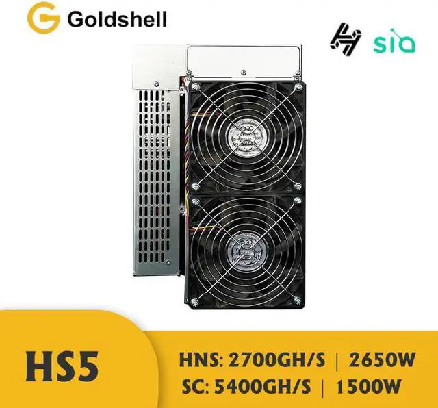 Alt view image 3 of 5 - Goldshell HS5 2700GH/s 5400GH/s HNS or 5400GH/s  1500W SC  Mining Machine Miner Home Riching