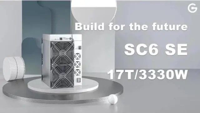Alt view image 2 of 6 - Goldshell SC6 SE 19.3T 3300W Kadena Miner with power supply
