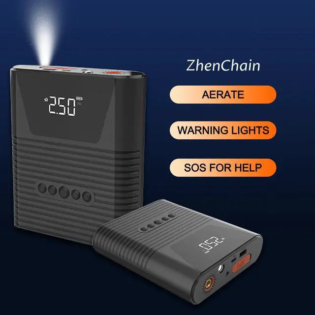 Main image of Car Jump Starter 1000 Peak Booster 12000mAh + 150PSI Air Compressor Battery Pack