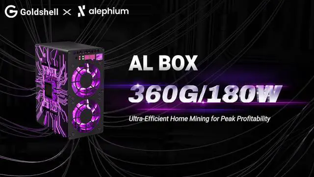 Alt view image 2 of 4 - Goldshell AL BOX ALEPHIUM MINER ALPH/ 360GH/ 180W