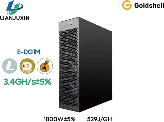 Main image of Goldshell E-DG1M 3.4Gh/s 1800W  DOGE Mining Machine Scrypt algorithms Good For Home Use LTC BEL DOGE Miner LTC Miner With PSU