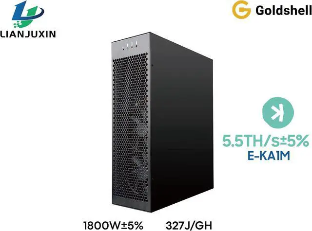 Main image of Goldshell E-KA1M KAS Miner 5.5TH/S 1800W KAS Mining Rig Low Noise WiFi Version Kaspa Miner two power cords Good For Home Mining With PSU