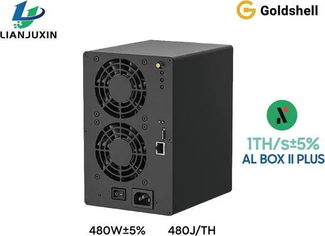 Main image of Goldshell AL BOX II PLUS 720Gh/s 360W ALPH Miner Alephium Miner with PSU Compact and Quiet emote APP Control ASIC Miner