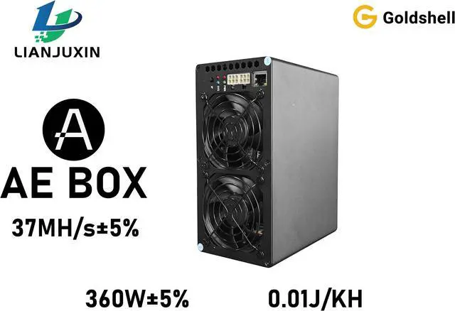 Main image of Goldshell AE BOX ALEO Miner - 37MH/S, 360W Dual 6 - Pin Power Supply, Low - Noise, In Stock