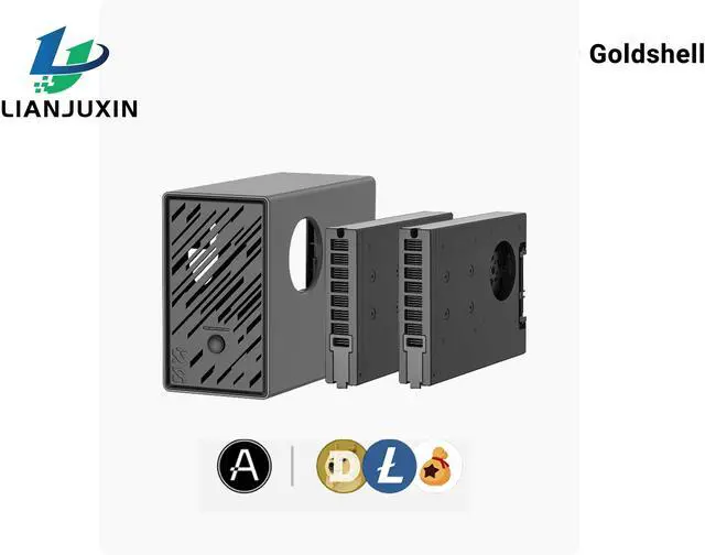 Alt view image 3 of 6 - Goldshell Byte High-Performance Crypto Miner  Efficient, Compact, and User-Friendly Mining Solution Includes two AE cards and a 140W power adapter.