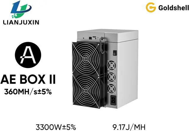 Alt view image 3 of 3 - Goldshell AE MAX 360MH/s±5% 3300W±5% Aleo Miner zkSNARK ASIC Miner Without power supply