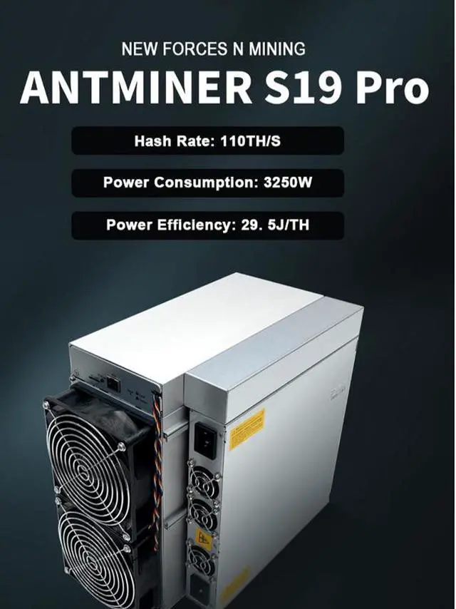 Alt view image 5 of 7 - Highest Hashrate Bitmain Antminer S19 Pro 110th/s Miner SHA256 ASIC Bitcoin Miner Mining Machine 3250w Include PSU