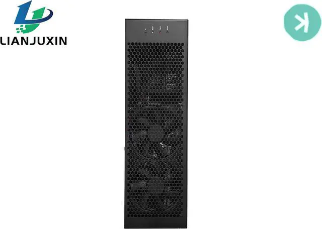 Alt view image 2 of 7 - New Gold-shell  E-KA1M 5T Hashrate KAS Miner 1800W KDS Ultimate silence Miner Kspa Algorithm With PSU E-KA1M Comes with two power cords Good For Home Mining