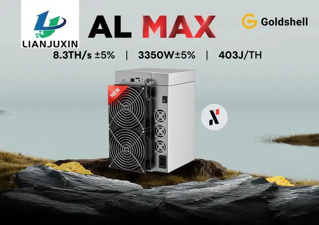 Alt view image 5 of 7 - Goldshell AL MAX Crypto Miner: Powerful 8.3Th/s 3350W Power for ALPH Coins Alephium