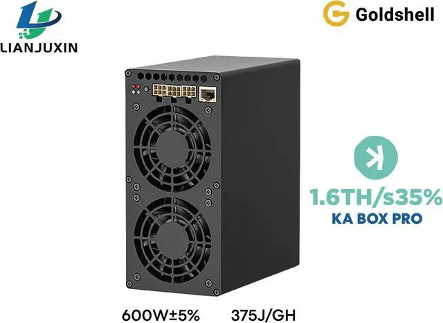 Main image of Goldshell KA Box Pro Kaspa Miner 1.6TH/s 600W  Compact Home Mining Solution (No PSU Included)