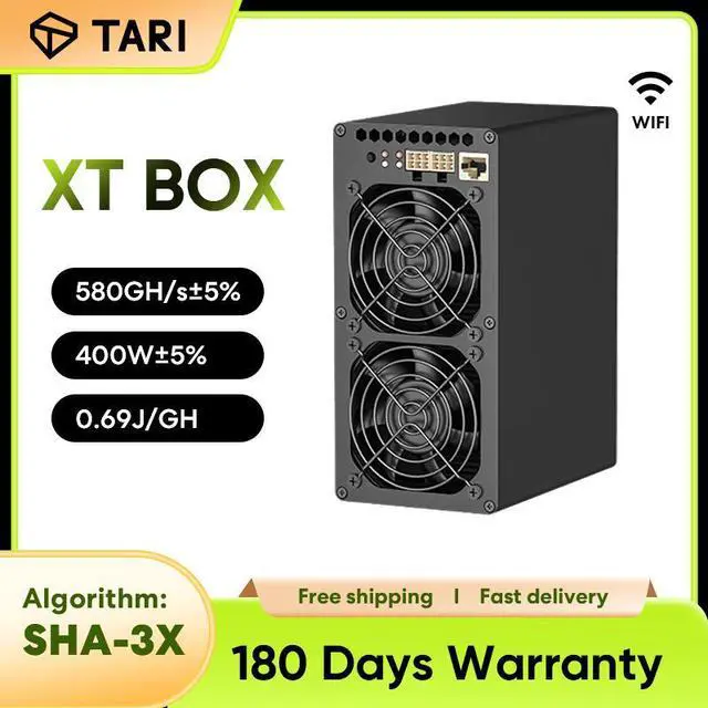 Main image of Goldshell XT BOX 580GH/s±5% 400W±5% ASIC Miner SHA-3X 0.69J/GH Miner With Wifi