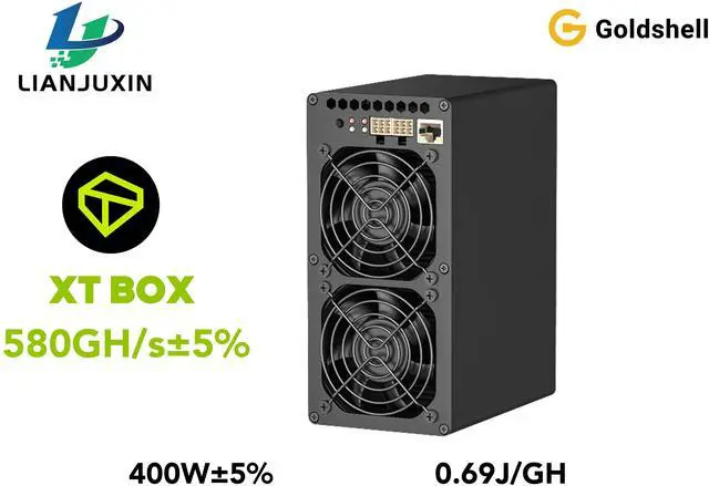 Main image of Goldshell XT BOX 580GH/s±5% 400W±5% ASIC Miner SHA-3X 0.69J/GH Miner With Wifi XTMCOIN