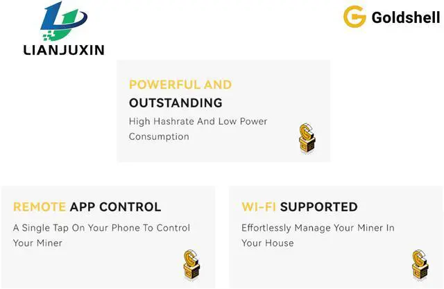 Alt view image 4 of 4 - Goldshell XT BOX 580GH/s±5% 400W±5% ASIC Miner SHA-3X 0.69J/GH Miner With Wifi XTMCOIN