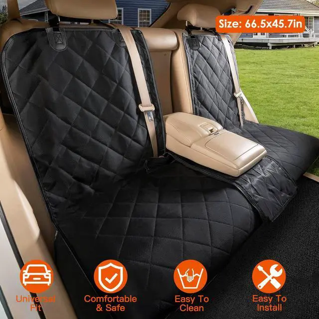 Alt view image 7 of 7 - Dog Car Seat Cover, Back Seat Extender for Dogs,Dog Hammock for Car Backseat, Non Inflatable Dog seat Cover for Back seat,Hard Bottom Back Seat Protector for Cars,Trucs & SUVs