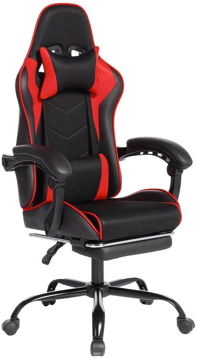 Main image of E-sports Gaming Chair Sports Car Driving Seat PU Material Moulded Sponge Comfortable and Safe With Massage Red