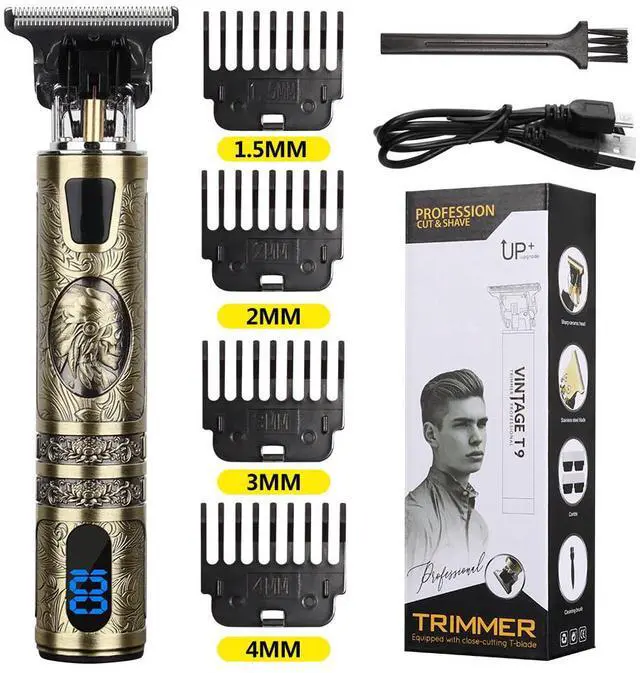 Main image of Small LCD Screen Display Professional Men Cordless Hair Clippers Beard Trimmer Cutting Machine Kit