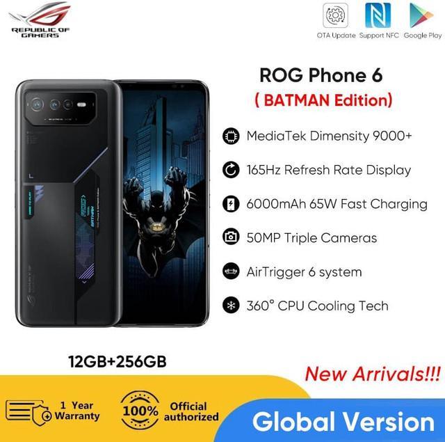 2022 New Asus ROG Phone 6 Batman Edition 5G Gaming Smartphone