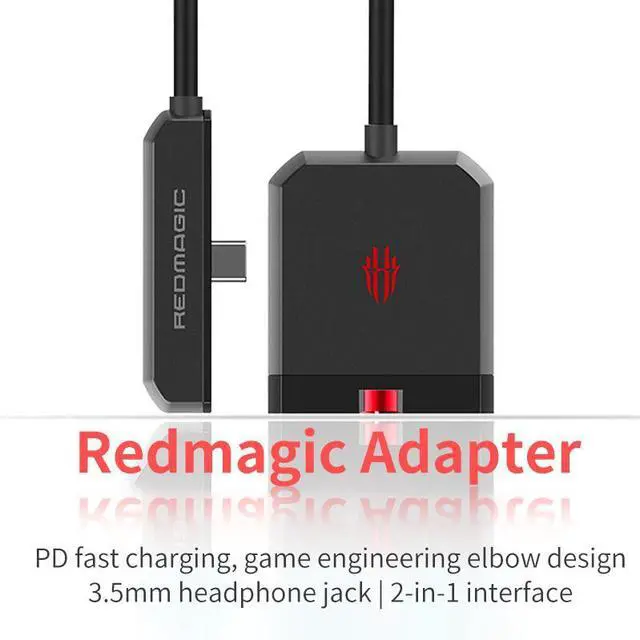 Alt view image 7 of 7 - Red Magic Adapter for Red Magic 7S Pro / 8 Pro / 9 Pro / 10 Pro Docking Station PD Fast Charge RedMagic Gaming Dock Adapt to Type-C Port Phone