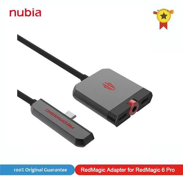 Alt view image 2 of 7 - Red Magic Adapter for Red Magic 7S Pro / 8 Pro / 9 Pro / 10 Pro Docking Station PD Fast Charge RedMagic Gaming Dock Adapt to Type-C Port Phone