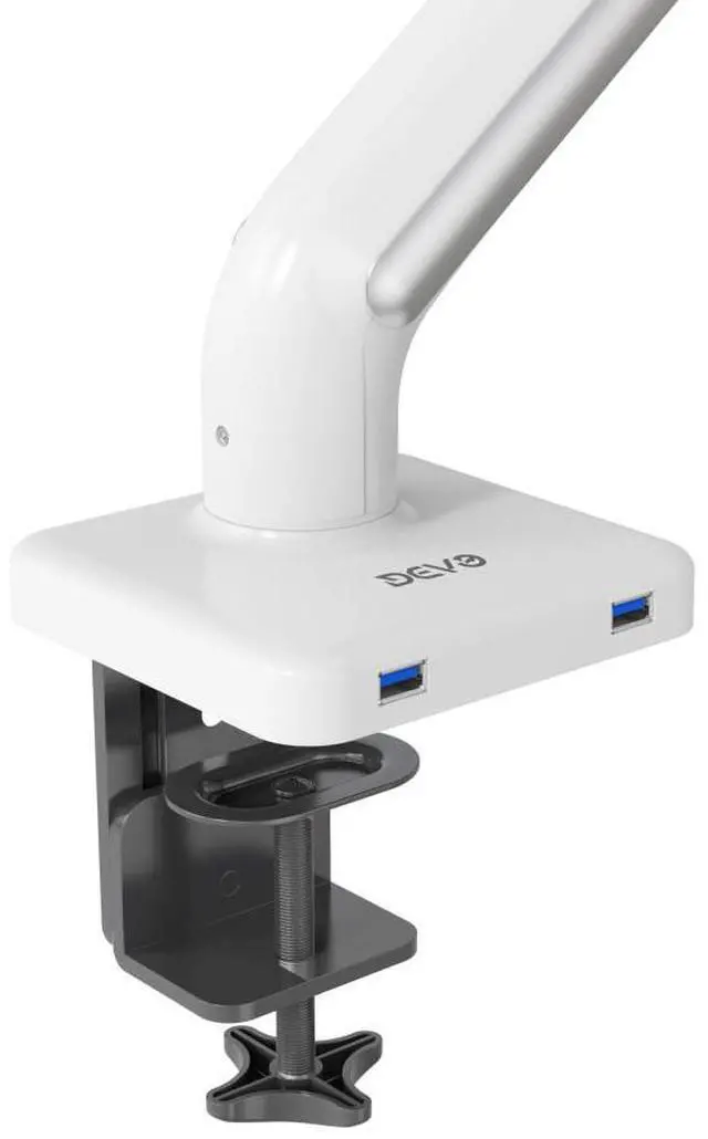 Alt view image 7 of 7 - Devo Gaming Monitor Arm - Flexi Pro 1 - White/Silver