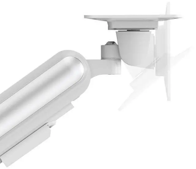 Alt view image 5 of 7 - Devo Gaming Monitor Arm - Flexi Pro 1 - White/Silver