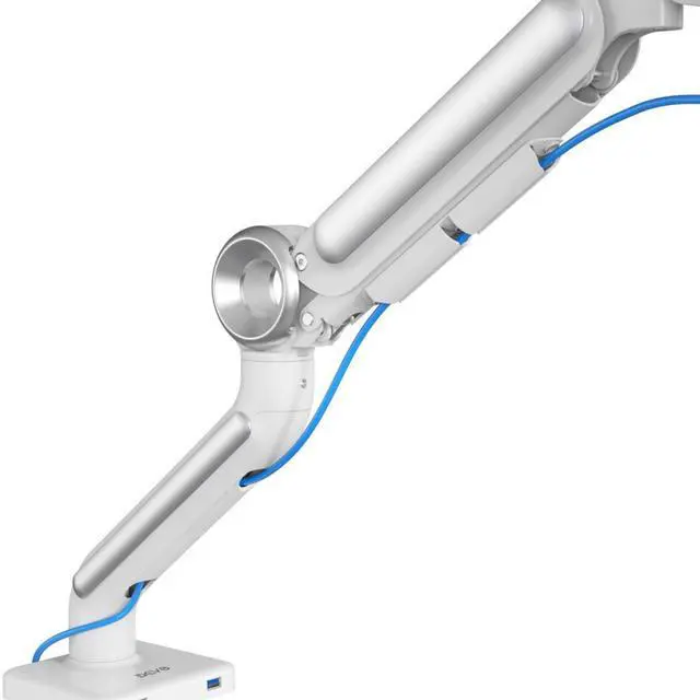 Alt view image 2 of 7 - Devo Gaming Monitor Arm - Flexi Pro 1 - White/Silver