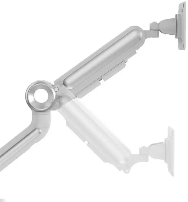 Alt view image 7 of 7 - Devo Gaming Monitor Arm - Flexi Pro 2 - White/Silver