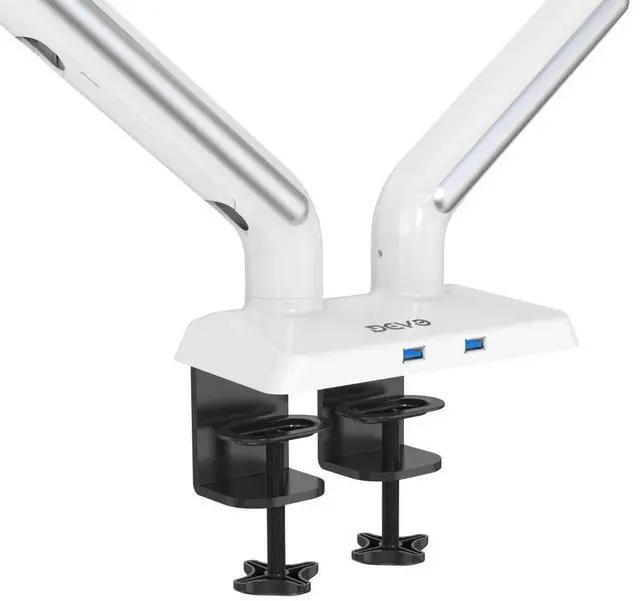Alt view image 3 of 7 - Devo Gaming Monitor Arm - Flexi Pro 2 - White/Silver