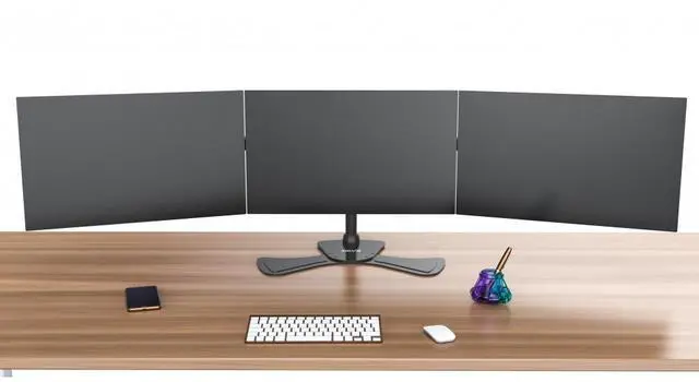 Alt view image 6 of 7 - Devo Gaming Monitor Table Arm - 3 monitors