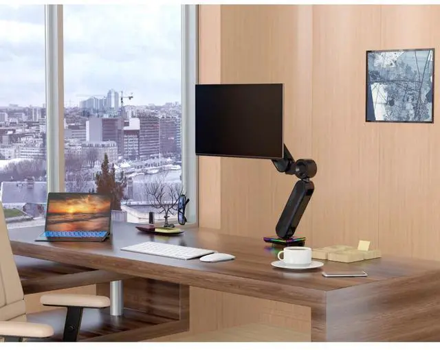 Alt view image 7 of 7 - Devo Gaming Monitor Arm - Flexi Elite 1 - Black