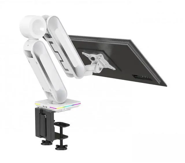 Alt view image 4 of 7 - Devo Gaming Monitor Arm - Flexi Elite 1 - White