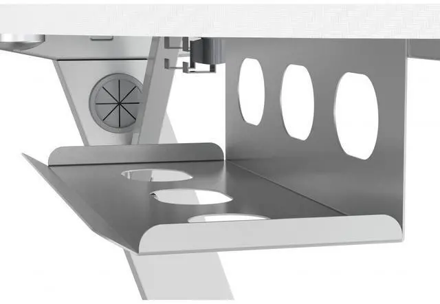 Alt view image 6 of 7 - Devo Gaming Table - Axie - White