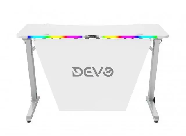 Alt view image 2 of 7 - Devo Gaming Table - Axie - White