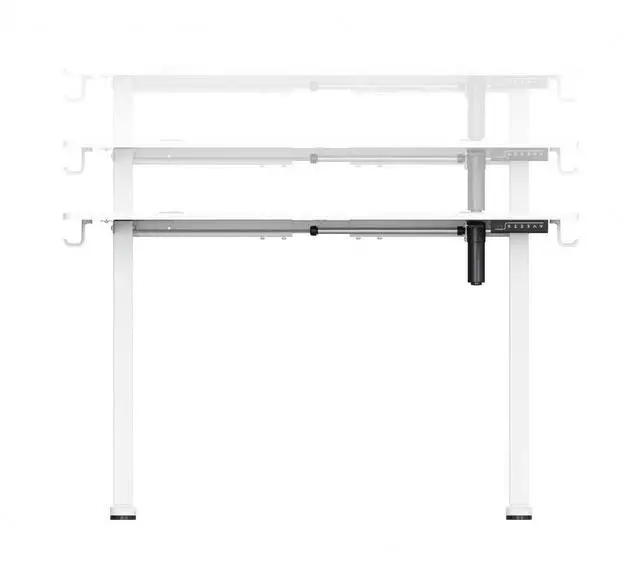 Alt view image 4 of 6 - Devo Gaming Table - AGR Lite Frame - White