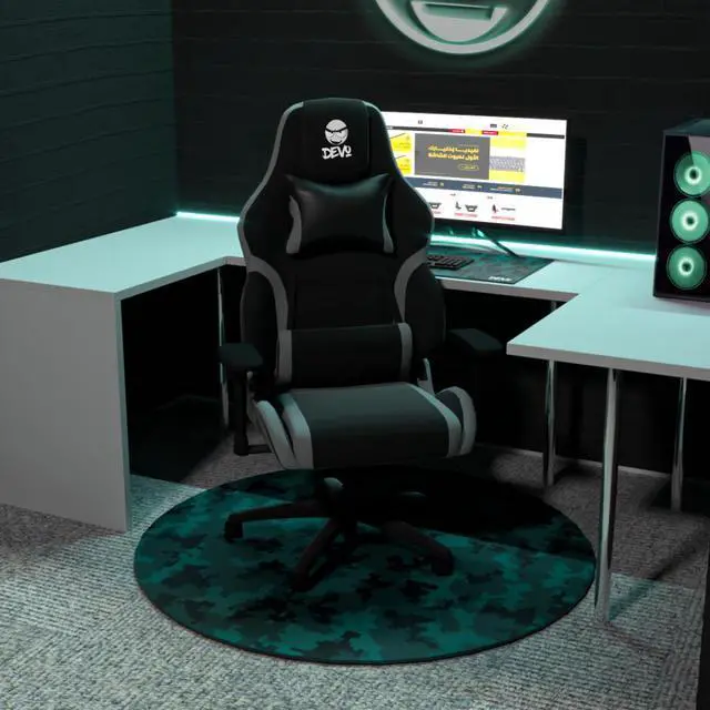 Alt view image 2 of 2 - Devo Gaming Floorpad - Green Camo