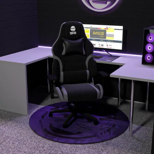 Alt view image 2 of 2 - Devo Gaming Floorpad - Purplelicious