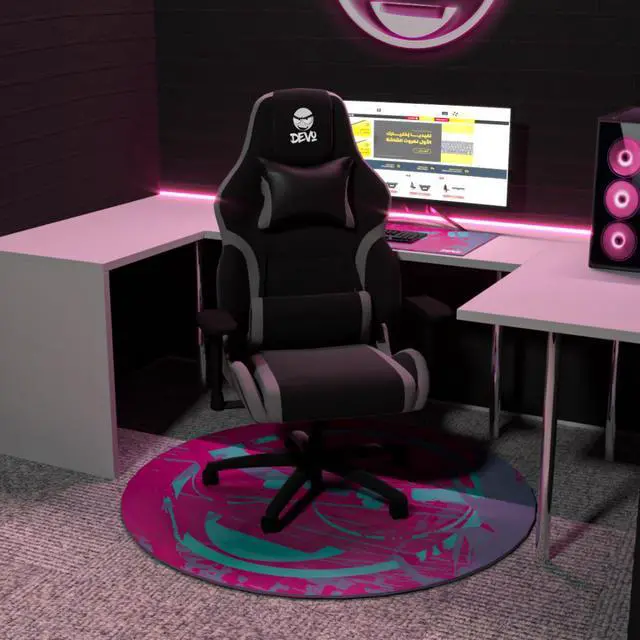 Alt view image 2 of 2 - Devo Gaming Floorpad - Pinklicious