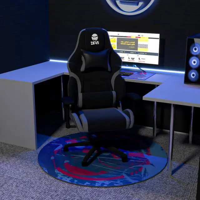 Alt view image 2 of 2 - Devo Gaming Floorpad - Bluelicious