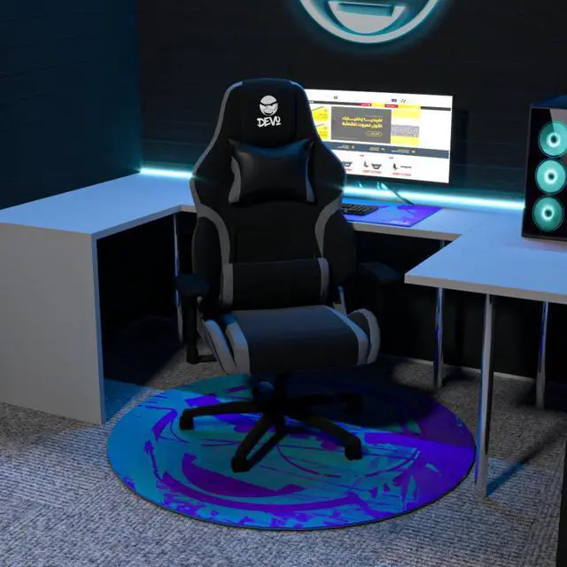 Alt view image 2 of 2 - Devo Gaming Floorpad - Aqualicious