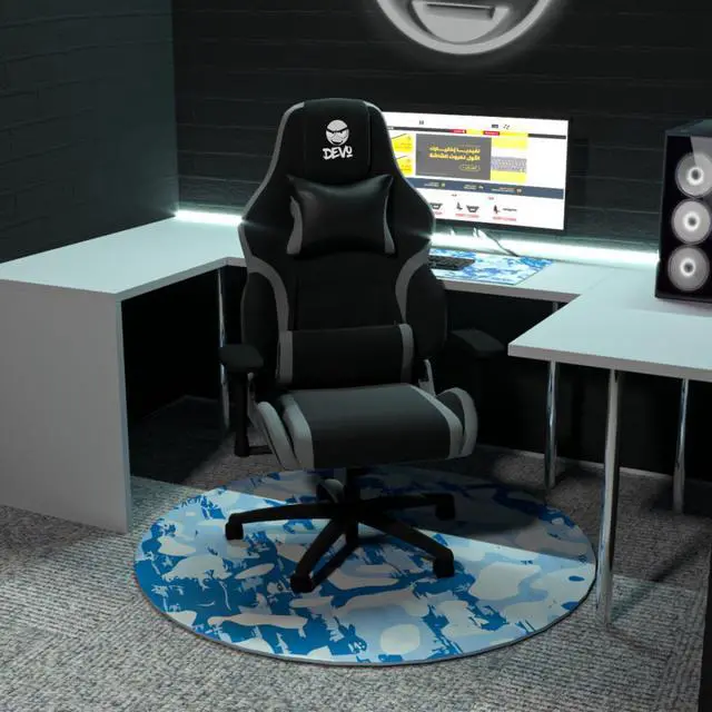 Alt view image 2 of 2 - Devo Gaming Floorpad - White Camo