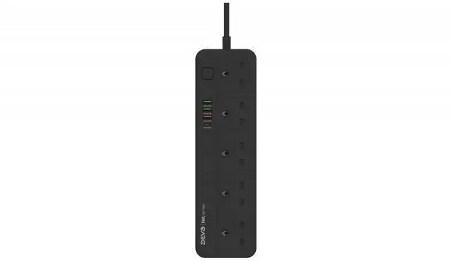 Alt view image 4 of 6 - Devo Volt - DV02 5-Outlet Power Surge Protector - 4M