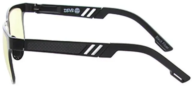 Alt view image 3 of 3 - Devo Gaming Glasses - Black Fiber