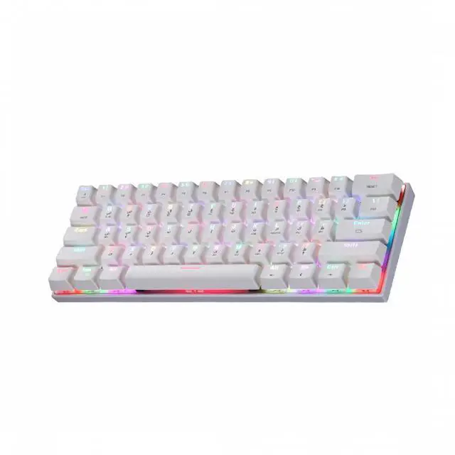 Alt view image 2 of 4 - Devo Gaming Keyboard - SP60 White - Red Switch
